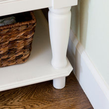 White inlay vanity