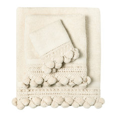 Matching Towel Pom-Pom, Privium Beige
