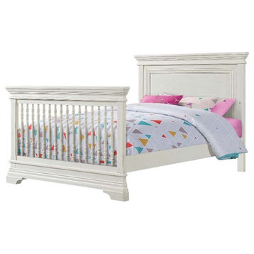 Westwood Design Olivia Traditional Wood Complete Full Bed in Brushed White