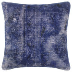 Bareens Designer Rugs - Boho Chic Neale Vintage Distressed Handmade Rug Pillow - Embellish your home with this timeless casual chic handmade throw pillow made with antique vintage distressed wool rug. A modern look on the timeless antique distressed pattern this elegant pillow provides texture and dimension. A mesmerizing addition to any decor, this beautiful, elegant pillow features beautiful colors with unique design made by skilled artisans. An intricate design and exquisite coloration make this handmade pillow a standout piece in any decor.
