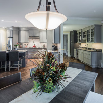 Gray and Graphite Custom Kitchen