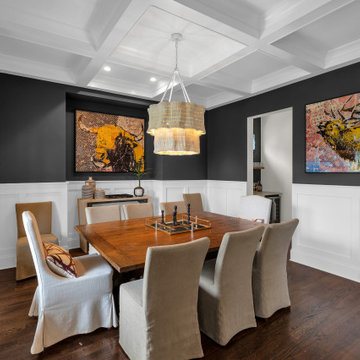 Color Drenched Dining Room
