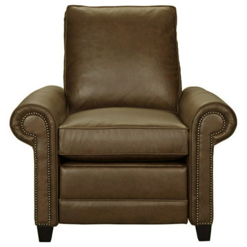 Ormand Leather Recliner, Taupe