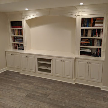 Built-In Cabinetry Entertainment Center & Bookcases