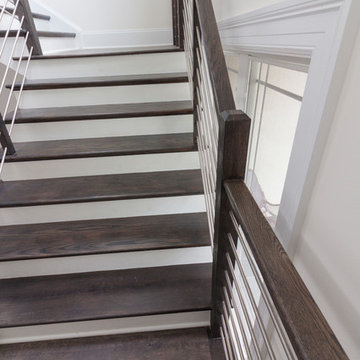 Project #50 | Geometric Staircase with Contrasting Tones