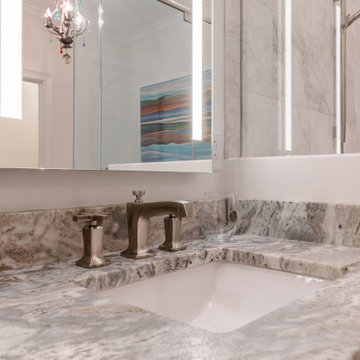 Contemporary Master Bath Renovation in Uptown Charlotte