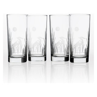 Rolf Glass Dragonfly Cooler Highball 15oz - Set of 4 Glasses