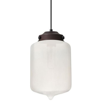 Besa Lighting 1JT-OLINFR-BR Olin - One Light Cord Pendant with Flat Canopy