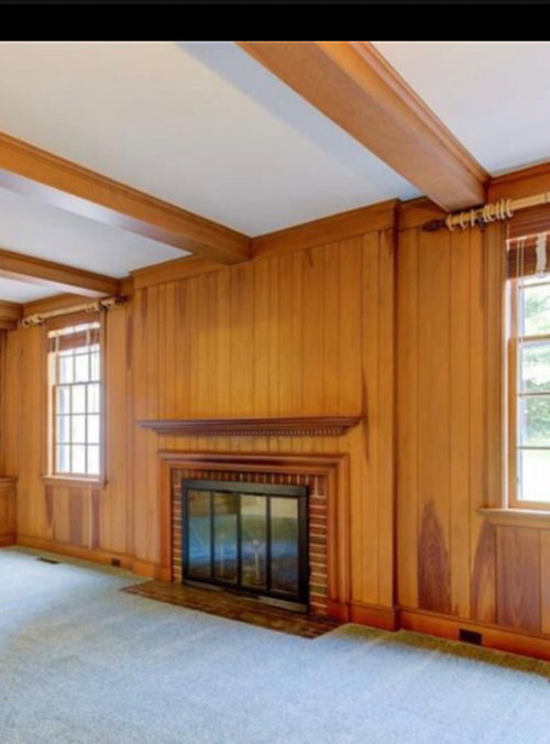 Install electrical outlet above fireplace for TV