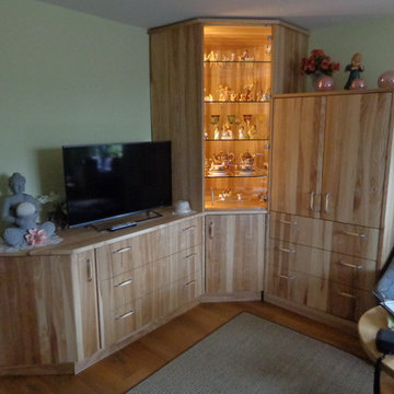 Wohnzimmer massiv Esche Braunkern