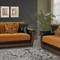 Ashley Sofa Set in Chenille Wild Honey - $1651.20 - Living Room Furniture Sets