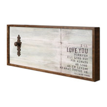 above fireplace