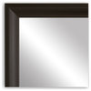 Woodford Framed Wall Mirror, Walnut, 36" X 48"