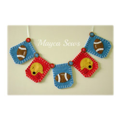 Football Bunting. Sports Bunting - Nursery Decor