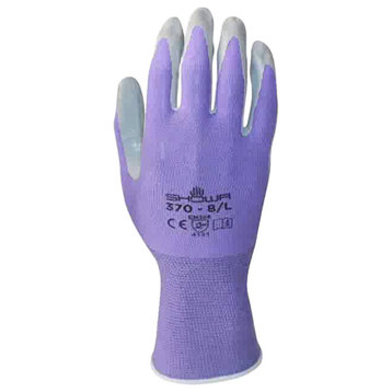 Showa Atlas Nitrile Gloves, Purple, Large