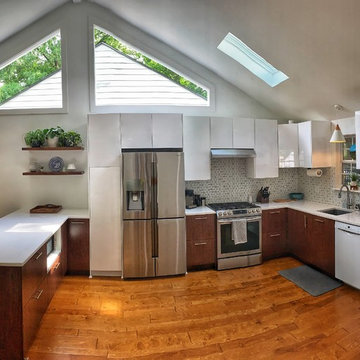 Outdated Space Becomes Stunning Modern IKEA Kitchen
