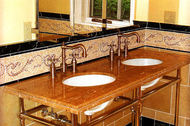 Example of a classic bathroom design in Other