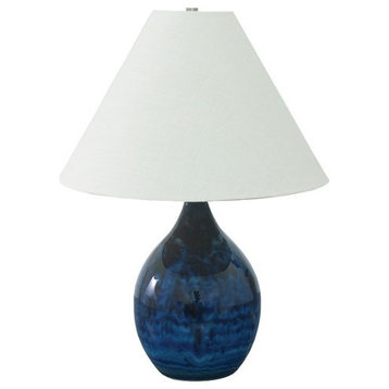 House of Troy Scatchard GS300-MID 1 Light Table Lamp in Midnight Blue