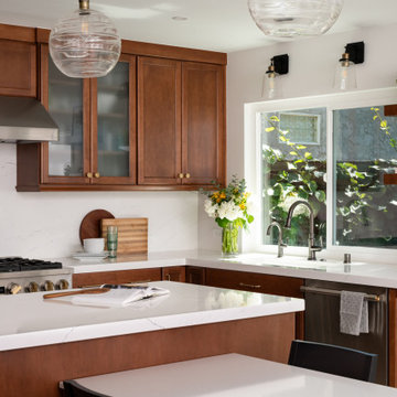 Frosted glass inserts