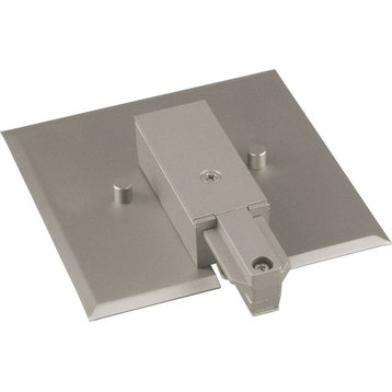End Feed With Flush Canopy, Brushed Nickel