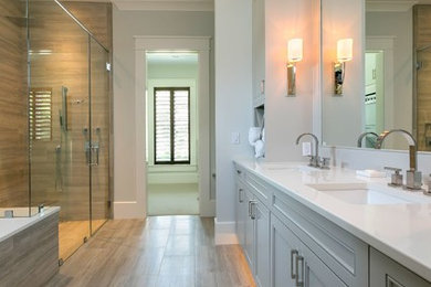 This is an example of a transitional bathroom in Charleston.