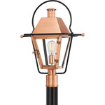 Quoizel Lighting - Quoizel Lighting RO9018AC Rue De Royal - 1 Light Outdoor Post Lantern - From the Charleston Copper & Brass Lantern CollectRue De Royal 1 Light Aged Copper Clear Te *UL: Suitable for wet locations Energy Star Qualified: n/a ADA Certified: n/a  *Number of Lights: 1-*Wattage:150w Medium Base bulb(s) *Bulb Included:No *Bulb Type:Medium Base *Finish Type:Aged Copper