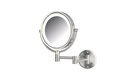 Jerdon Lighted Mirror, Direct Wire, Nickel