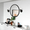 Lansdale 1 Light Black With Brushed Nickel Accents ADA Single Vanity Sconce