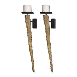 www.essentialsinside.com: niall candle sconces, set of 2 - Candleholders
