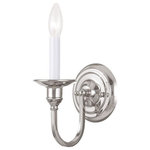 Livex Lighting - Livex Lighting 5141-35 Cranford - One Light Wall Sconce - One Light Wall SconceCranford One Light W Polished Nickel *UL Approved: YES Energy Star Qualified: n/a ADA Certified: n/a  *Number of Lights: Lamp: 1-*Wattage:60w Candelabra Base bulb(s) *Bulb Included:No *Bulb Type:Candelabra Base *Finish Type:Polished Nickel