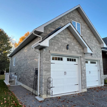 Facade installation project in Georgina, ON