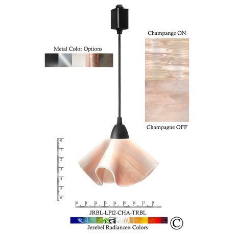 Jezebel Radiance Lily Track Light, Small, Champagne and White