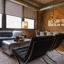 Chicago Industrial Loft Foyer With Bike Industrial