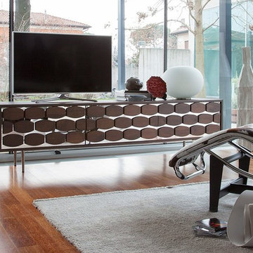 TV Stand Honey 3-Drawer by Tonin Casa - $3,750.00