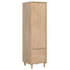 Pemberly Row Engineered Wood Storage Cabinet in Natural Maple