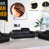Enzo Top Grain Italian Leather  3PC Set, Beige