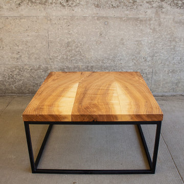 Ash and Steel Industrial Coffee Table