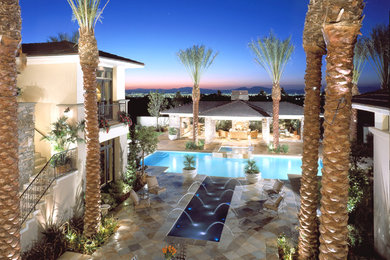 Example of a tuscan pool design in Las Vegas