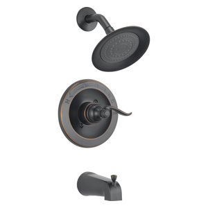 Designers Impressions Oil Rubbed Bronze 1 Handle Tub//Shower Combo Faucet 651687