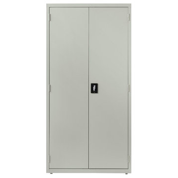 Hirsh Welded Metal Storage Cabinet with 4 Adjustable Shelves in Light Gray
