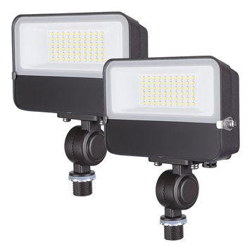LEONLITE 2-Pack 30W Knuckle Mount LED Flood Light, 3000K Warm White