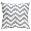 Swizzle Pillow, Gray Chevron