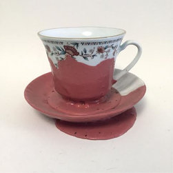 Matt Carr Burgundy Tea Cup - Teacups