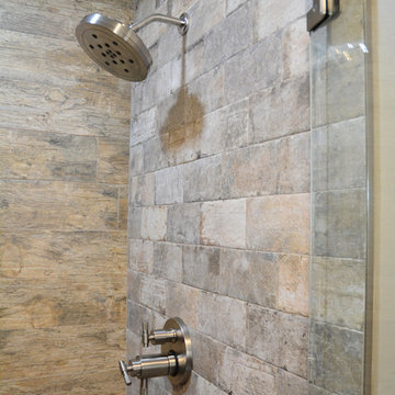 Rustic Texture Bath Design in DeWitt