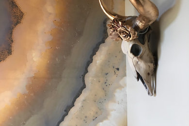 Example of an eclectic bathroom design