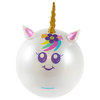 29" Inflatable Rainbow Unicorn Beach Ball with Horn
