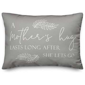 A Mother's Hug Lasts Long After She Lets Go 14x20 Lumbar Pillow Cover