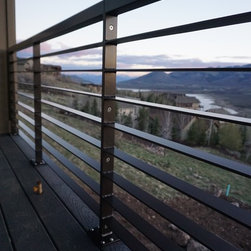 Modern Railing w/ integrated stainless hardware design - Products
