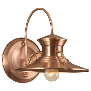 Norwell Lighting Large Budapest 1 Light Sconce, Copper 5155-CO-NG