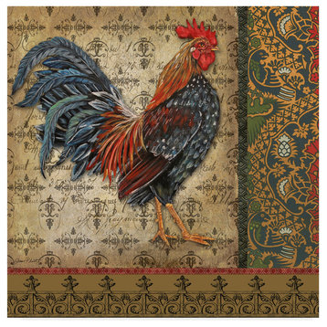 Jean Plout 'Vintage Rooster 2' Canvas Art